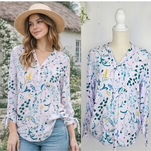 New For the Republic Floral Blouse Small Pale Pink Boho Cottage Spring Coquette